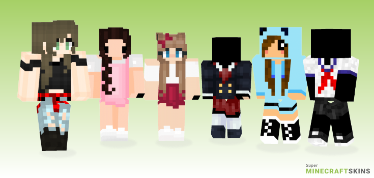 Girl outfit Minecraft Skins - Best Free Minecraft skins for Girls and Boys