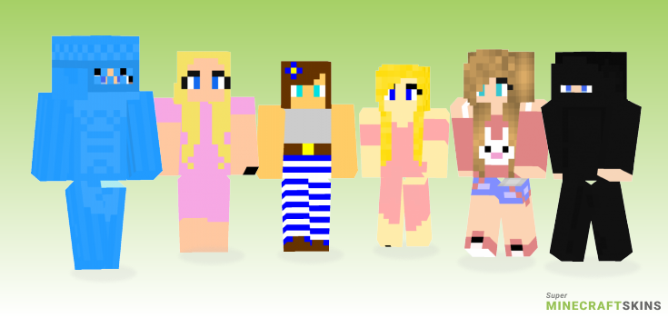Girl wearing Minecraft Skins - Best Free Minecraft skins for Girls and Boys