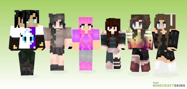 Girly girl Minecraft Skins - Best Free Minecraft skins for Girls and Boys