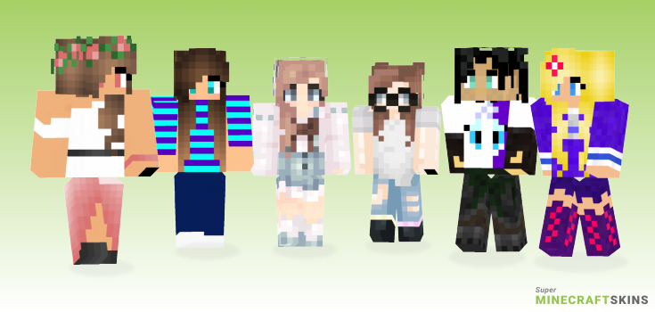 Girly Minecraft Skins - Best Free Minecraft skins for Girls and Boys