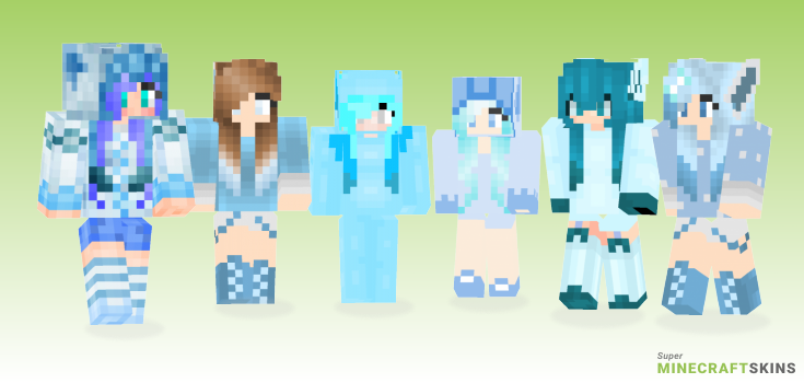 Glaceon girl Minecraft Skins - Best Free Minecraft skins for Girls and Boys