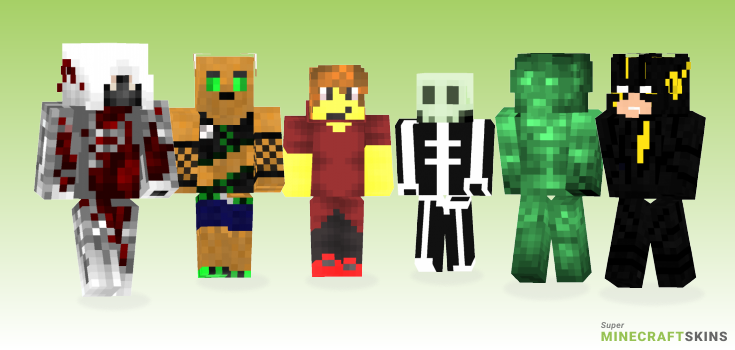 Glowing Minecraft Skins - Best Free Minecraft skins for Girls and Boys
