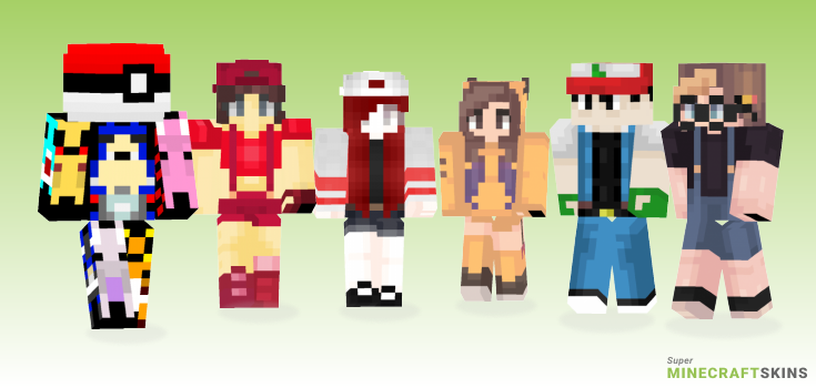 Gotta catch Minecraft Skins - Best Free Minecraft skins for Girls and Boys