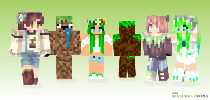 Grass Minecraft Skins - Best Free Minecraft skins for Girls and Boys