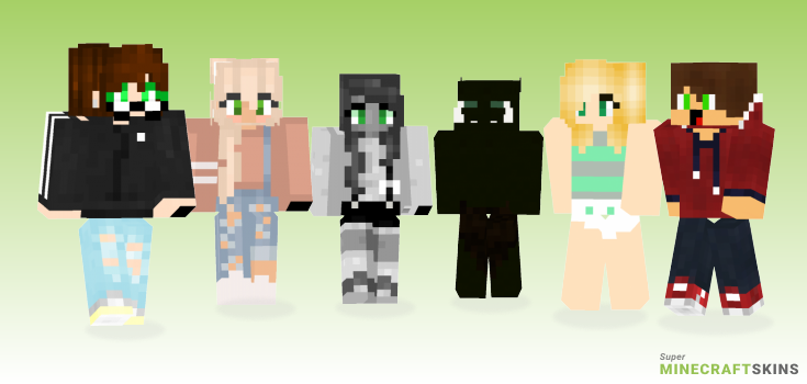 Green eyes Minecraft Skins - Best Free Minecraft skins for Girls and Boys