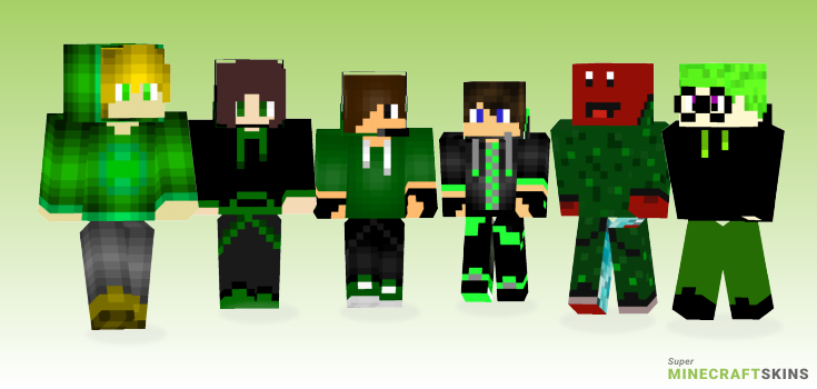 Green hoodie Minecraft Skins - Best Free Minecraft skins for Girls and Boys