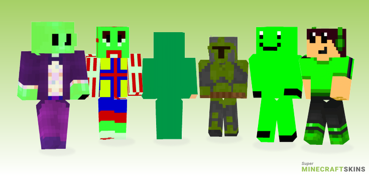 Green man Minecraft Skins - Best Free Minecraft skins for Girls and Boys