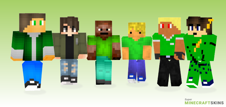 Green shirt Minecraft Skins - Best Free Minecraft skins for Girls and Boys