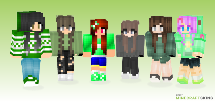 Green sweater Minecraft Skins - Best Free Minecraft skins for Girls and Boys
