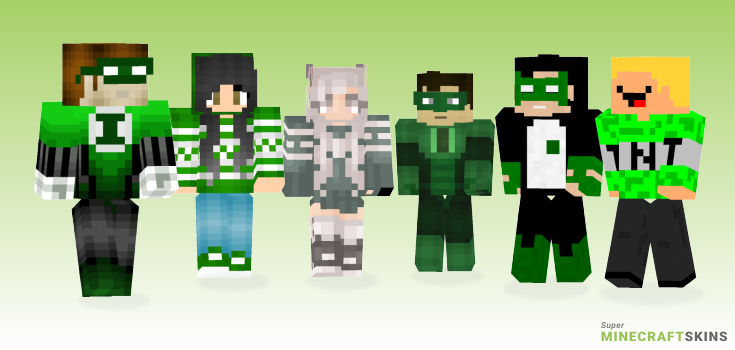 Green Minecraft Skins - Best Free Minecraft skins for Girls and Boys
