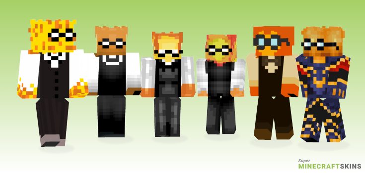 Grillby Minecraft Skins - Best Free Minecraft skins for Girls and Boys