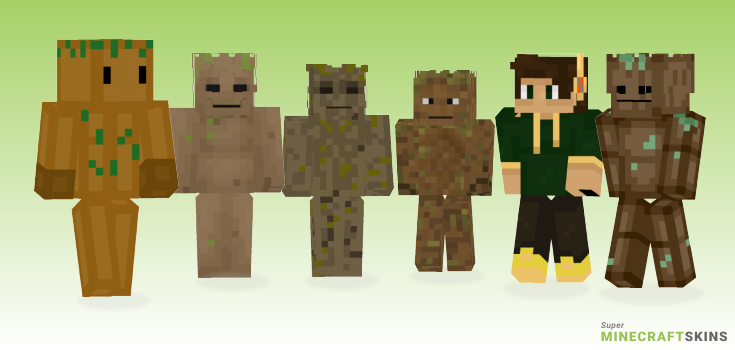 Groot Minecraft Skins - Best Free Minecraft skins for Girls and Boys