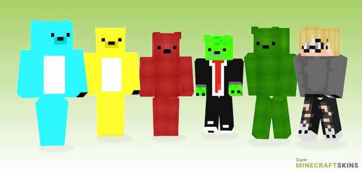 Gummy bear Minecraft Skins - Best Free Minecraft skins for Girls and Boys