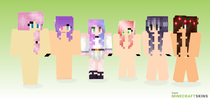 Hair base Minecraft Skins - Best Free Minecraft skins for Girls and Boys