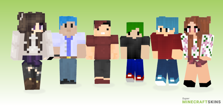 Haired teen Minecraft Skins - Best Free Minecraft skins for Girls and Boys