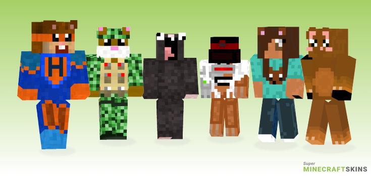 Hamster Minecraft Skins - Best Free Minecraft skins for Girls and Boys