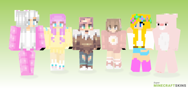 Happy easter Minecraft Skins - Best Free Minecraft skins for Girls and Boys