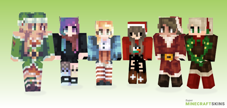 Happy holidays Minecraft Skins - Best Free Minecraft skins for Girls and Boys