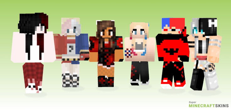 Harley quinn Minecraft Skins - Best Free Minecraft skins for Girls and Boys