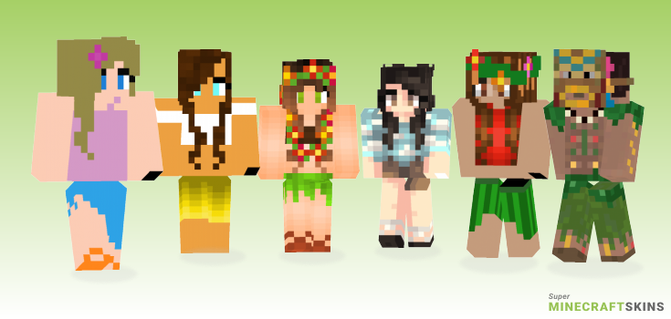Hawaii Minecraft Skins - Best Free Minecraft skins for Girls and Boys