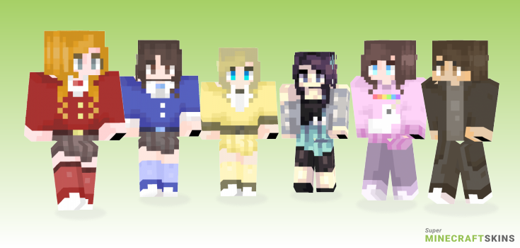Hears Minecraft Skins - Best Free Minecraft skins for Girls and Boys
