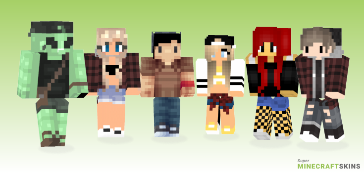 Hipster Minecraft Skins - Best Free Minecraft skins for Girls and Boys