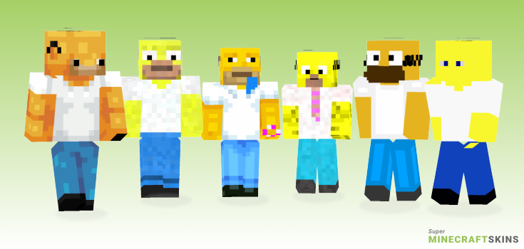 Homer Minecraft Skins - Best Free Minecraft skins for Girls and Boys