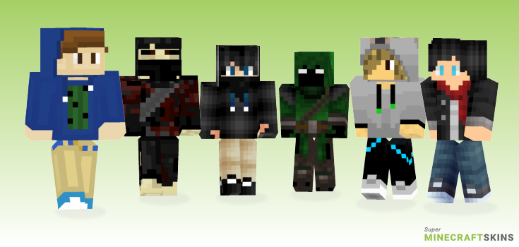 Hooded Minecraft Skins - Best Free Minecraft skins for Girls and Boys
