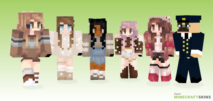 Hot chocolate Minecraft Skins - Best Free Minecraft skins for Girls and Boys