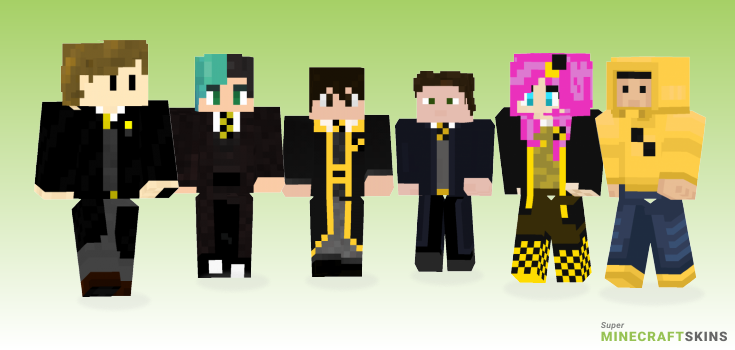 Hufflepuff Minecraft Skins - Best Free Minecraft skins for Girls and Boys