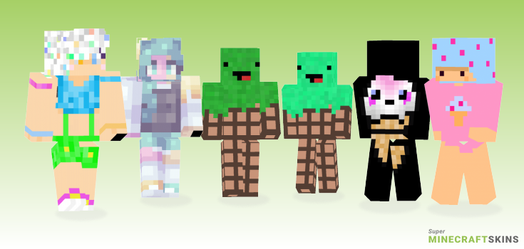 Ice cream Minecraft Skins - Best Free Minecraft skins for Girls and Boys