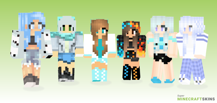 Ice girl Minecraft Skins - Best Free Minecraft skins for Girls and Boys