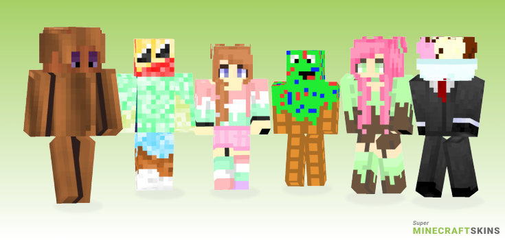 Icecream Minecraft Skins - Best Free Minecraft skins for Girls and Boys