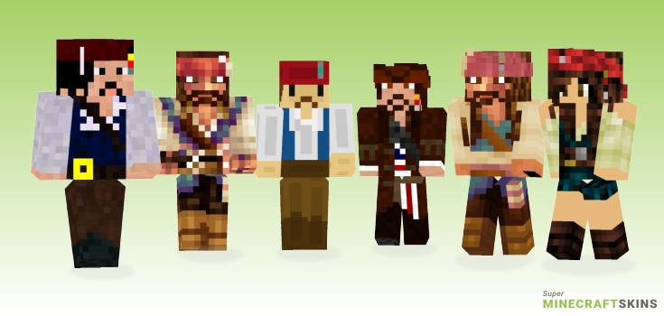 Jack sparrow Minecraft Skins - Best Free Minecraft skins for Girls and Boys