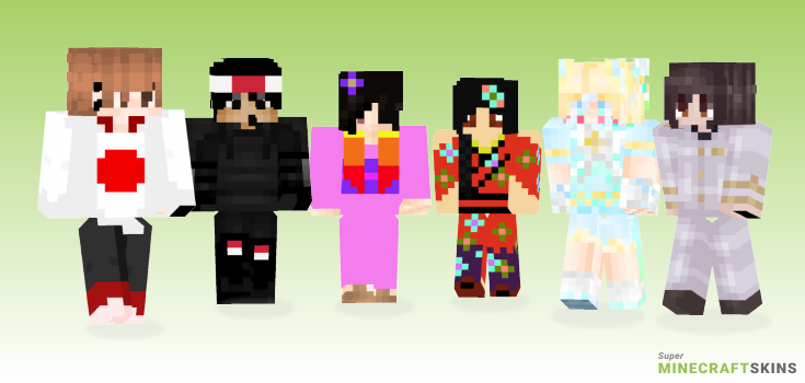 Japan Minecraft Skins - Best Free Minecraft skins for Girls and Boys