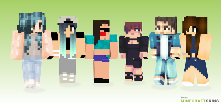 Jenner Minecraft Skins - Best Free Minecraft skins for Girls and Boys