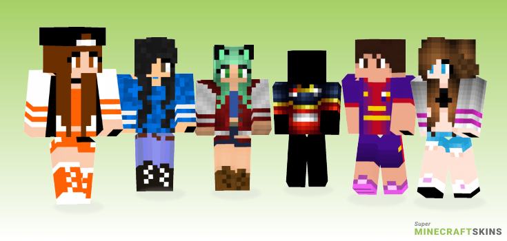 Jersey Minecraft Skins - Best Free Minecraft skins for Girls and Boys