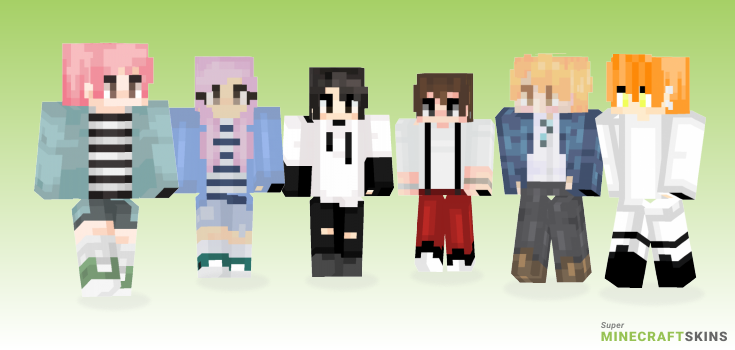 Jimin Minecraft Skins - Best Free Minecraft skins for Girls and Boys