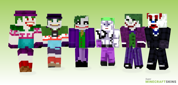 Joker Minecraft Skins - Best Free Minecraft skins for Girls and Boys