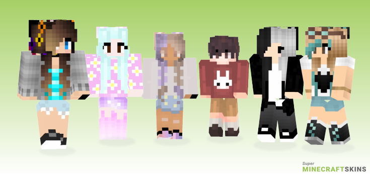 Kawaii bunny Minecraft Skins - Best Free Minecraft skins for Girls and Boys