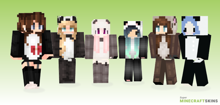 Kawaii panda Minecraft Skins - Best Free Minecraft skins for Girls and Boys