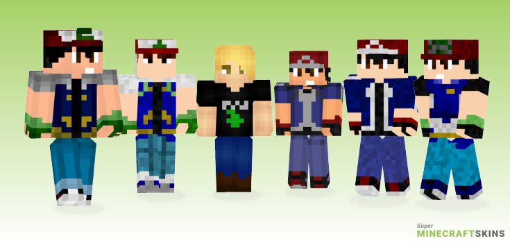Ketchum Minecraft Skins - Best Free Minecraft skins for Girls and Boys