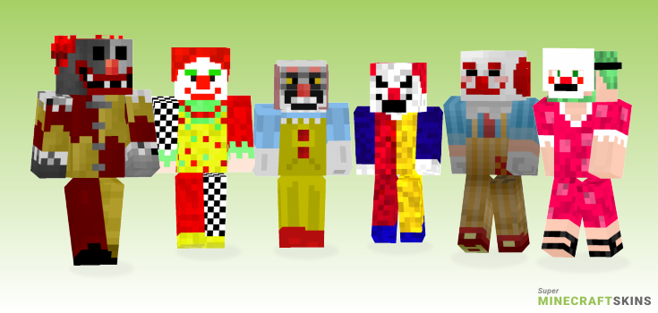 Killer clown Minecraft Skins - Best Free Minecraft skins for Girls and Boys