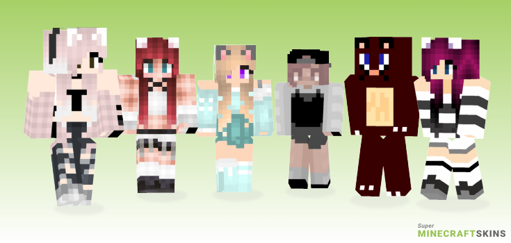 Kitty cat Minecraft Skins - Best Free Minecraft skins for Girls and Boys