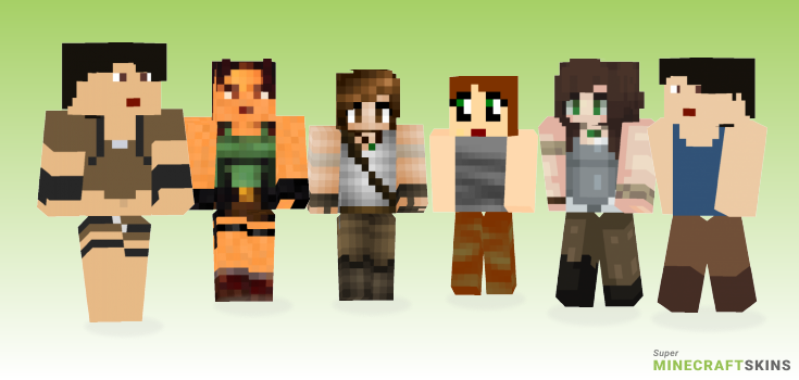 Lara croft Minecraft Skins - Best Free Minecraft skins for Girls and Boys