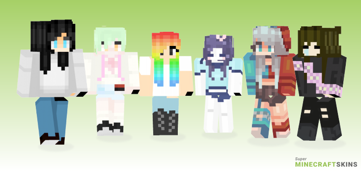 Leave Minecraft Skins - Best Free Minecraft skins for Girls and Boys