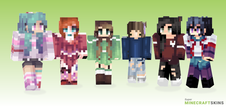 Leaving Minecraft Skins - Best Free Minecraft skins for Girls and Boys
