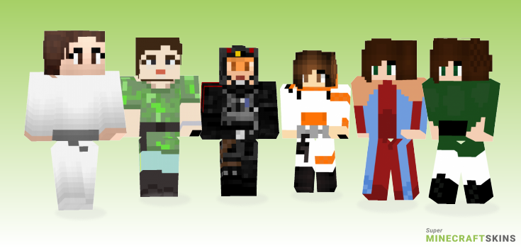 Leia organa Minecraft Skins - Best Free Minecraft skins for Girls and Boys