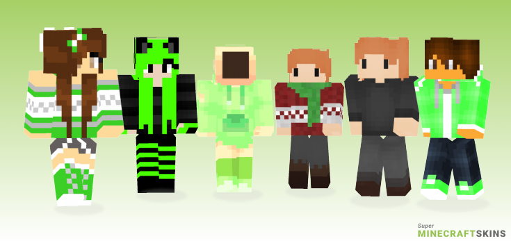 Lime Minecraft Skins - Best Free Minecraft skins for Girls and Boys