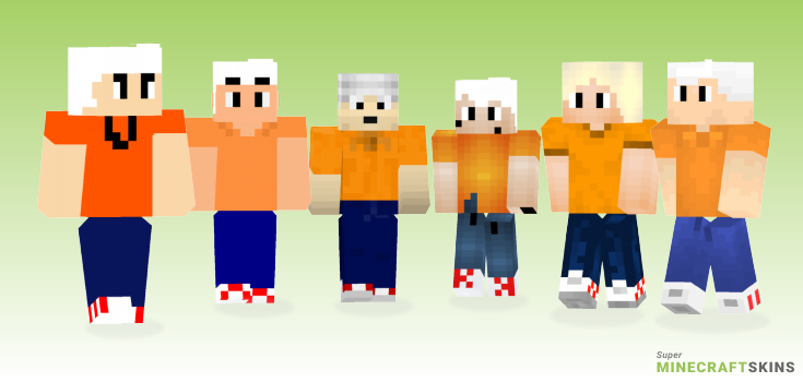 Lincoln loud Minecraft Skins - Best Free Minecraft skins for Girls and Boys